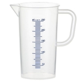 Messbecher Set 100 ml + 250 ml, erhabene blaue Skala